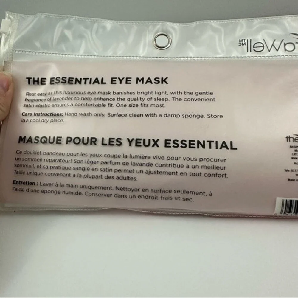 theraWell Pink The Essential Eye Mask NIB Relaxation Casual Night In Fun